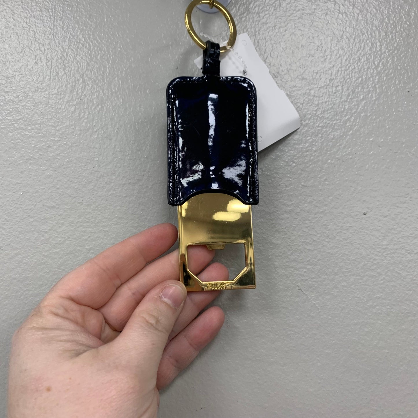KEY CHAIN BOTTLE OPENER by BLUSH In BLUE & GOLD, Size: SMALL