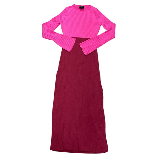Dress Party Long By Line & Dot In Pink & Red, Size:S