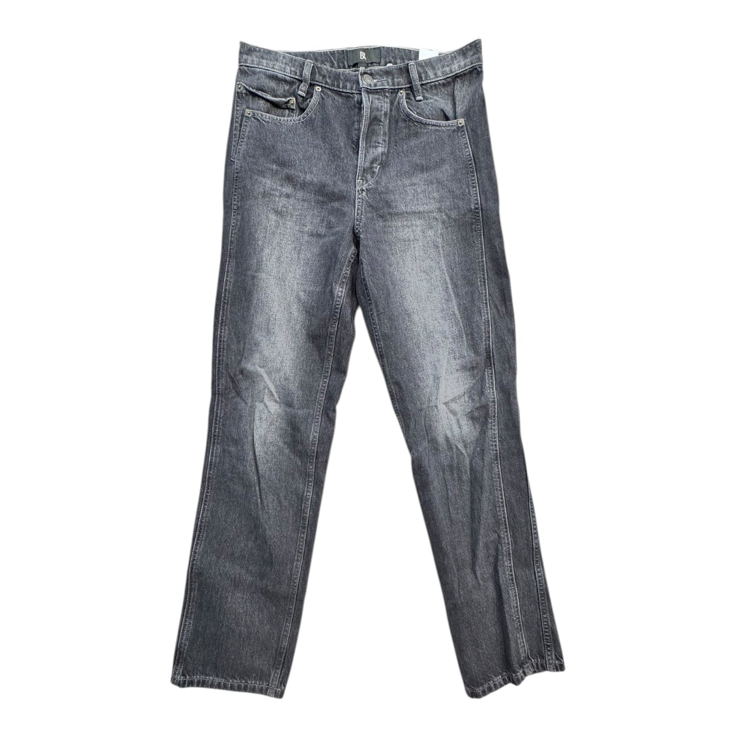 Jeans Straight By Banana Republic In Black Denim, Size:10L