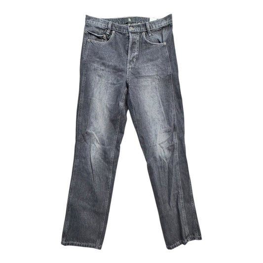 Jeans Straight By Banana Republic In Black Denim, Size:10L