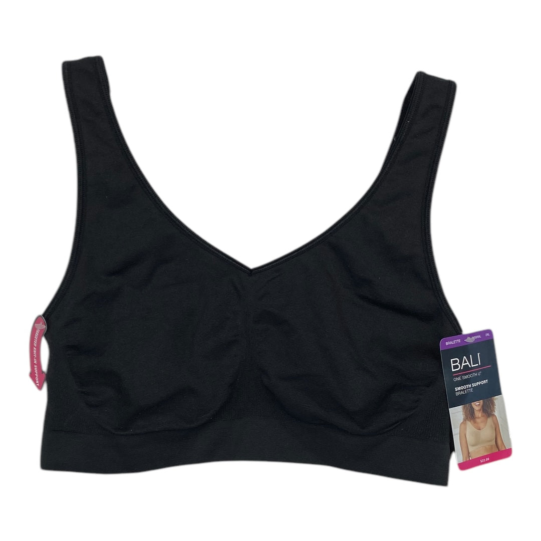 Athletic Bra By BALI In Black, Size:2X