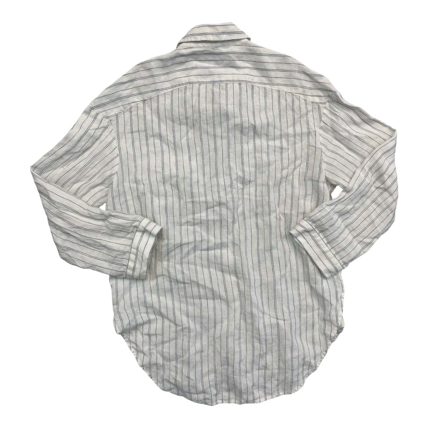 Blouse Ls By Banana Republic In Striped Pattern, Size:M