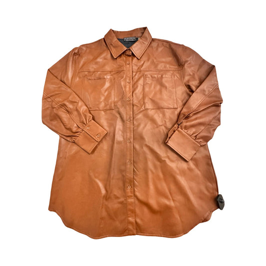 Jacket Shirt By Bagatelle In Brown, Size:Xl