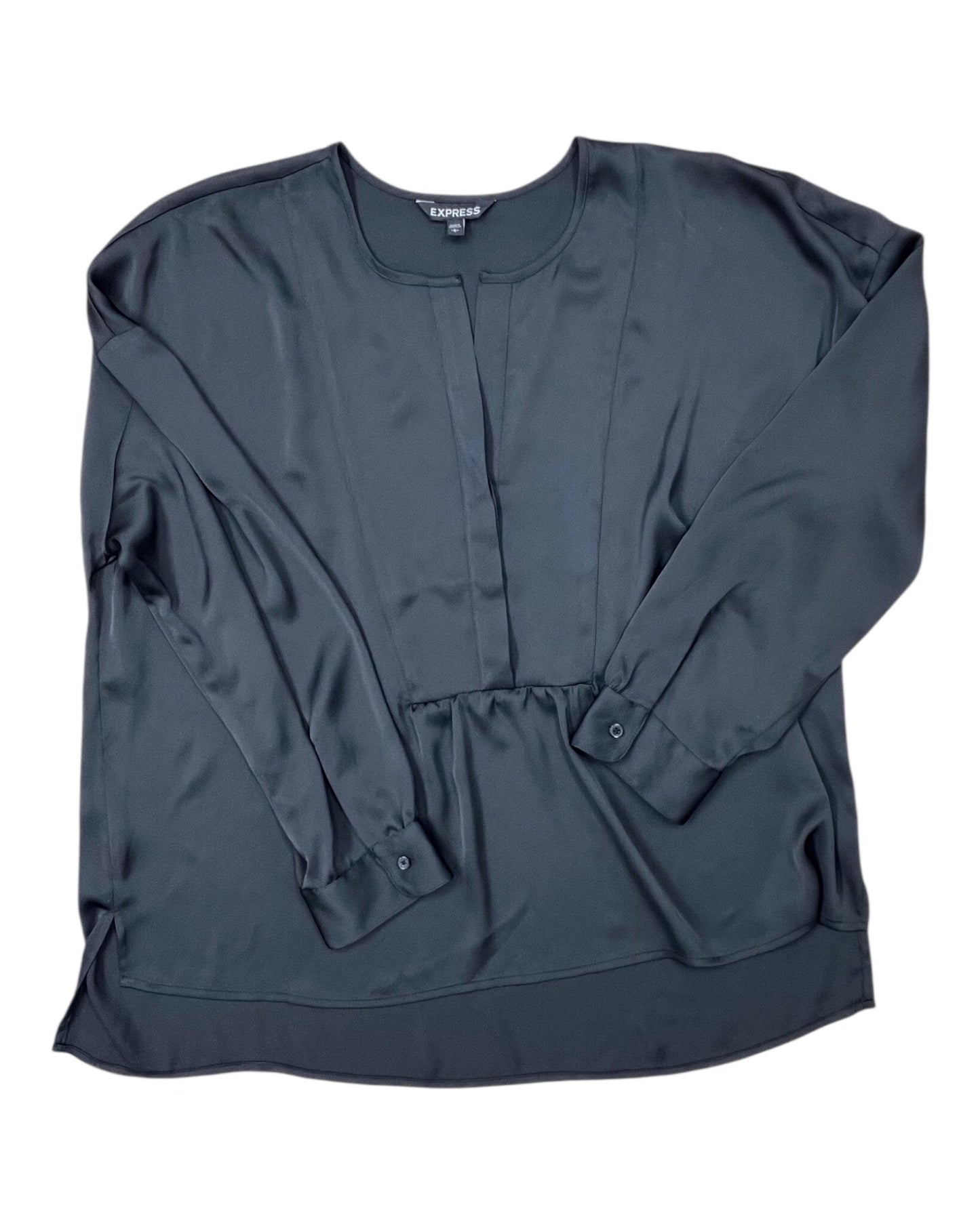 Top Ls By Express In Black, Size:L
