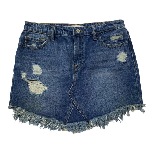 Skirt Midi By Kancan In Blue Denim, Size:M