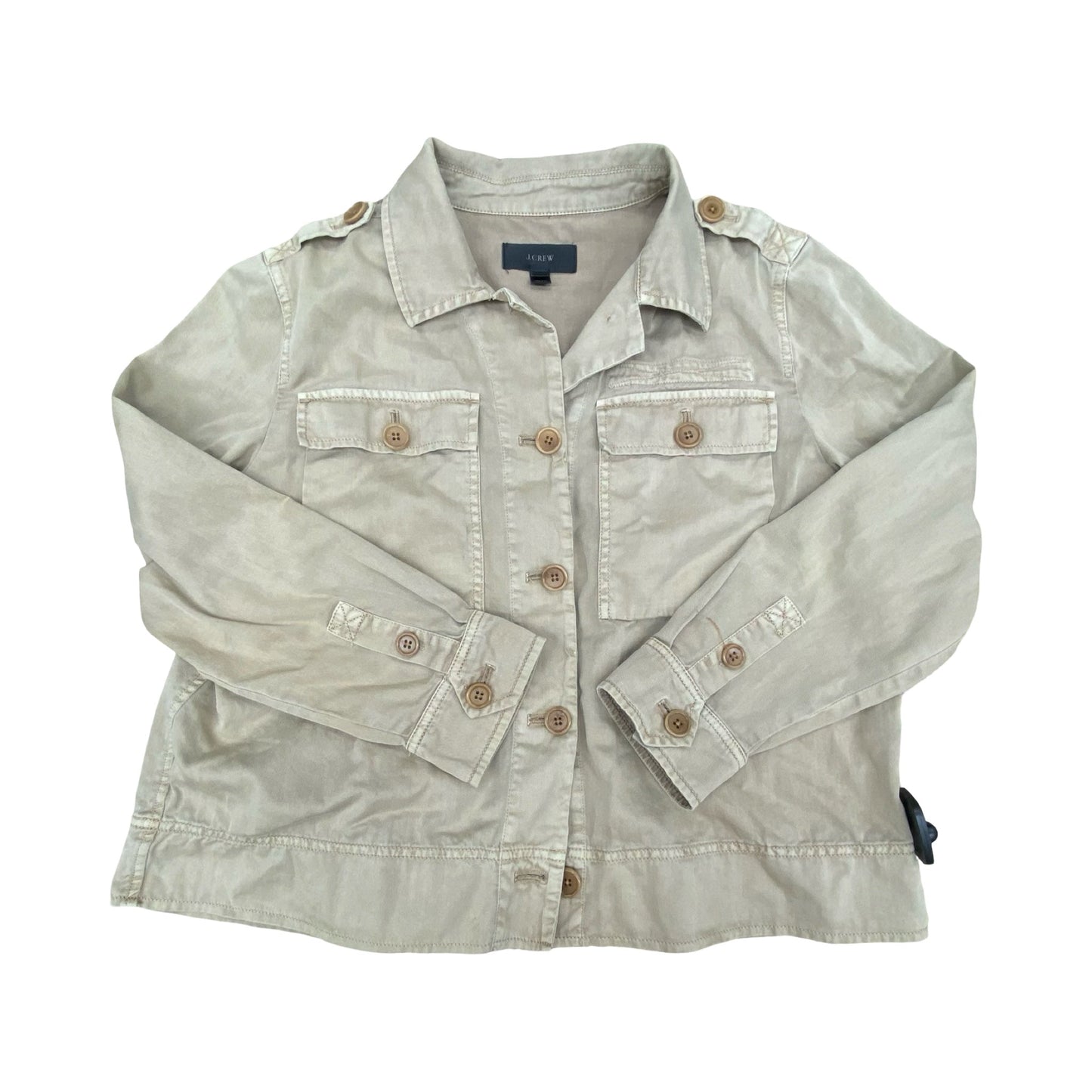 Jacket Shirt By J. Crew In Brown, Size:S