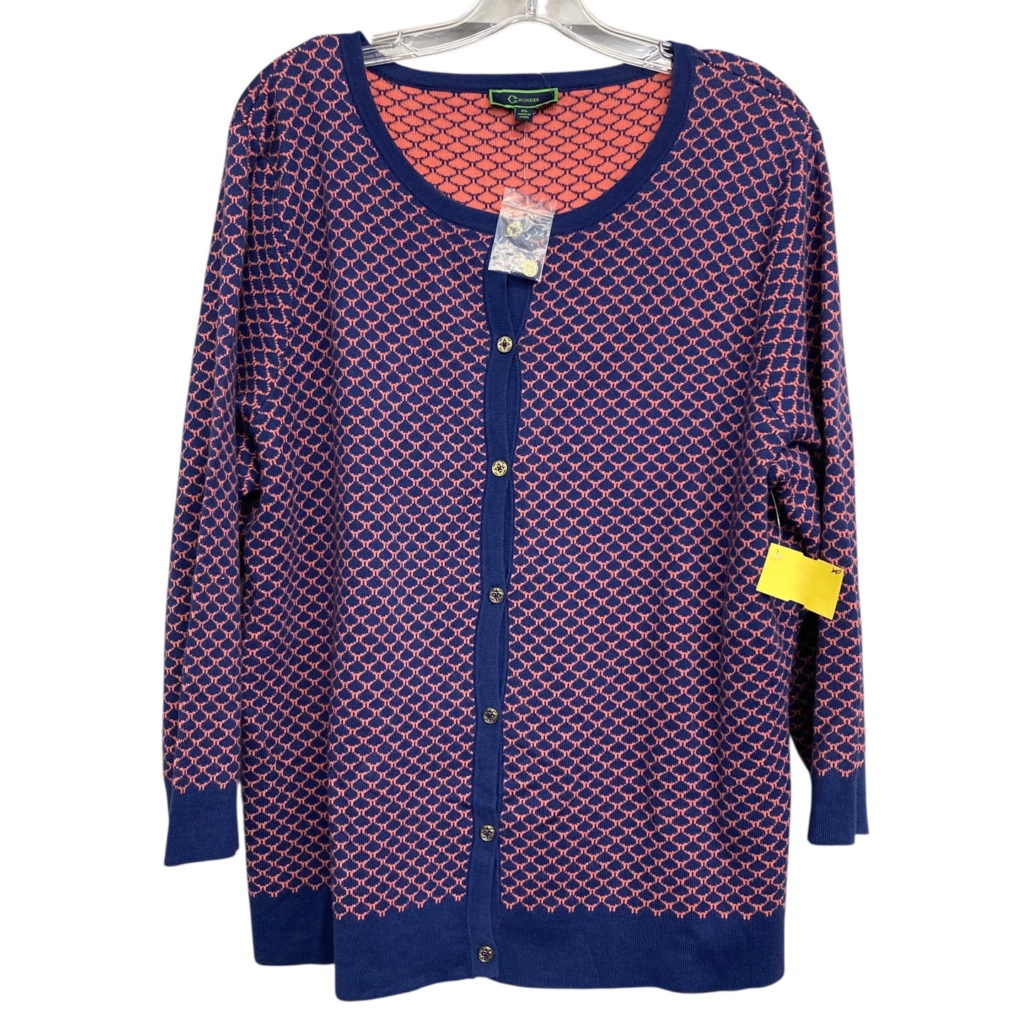 Sweater Cardigan By C Wonder In Blue, Size:Xl