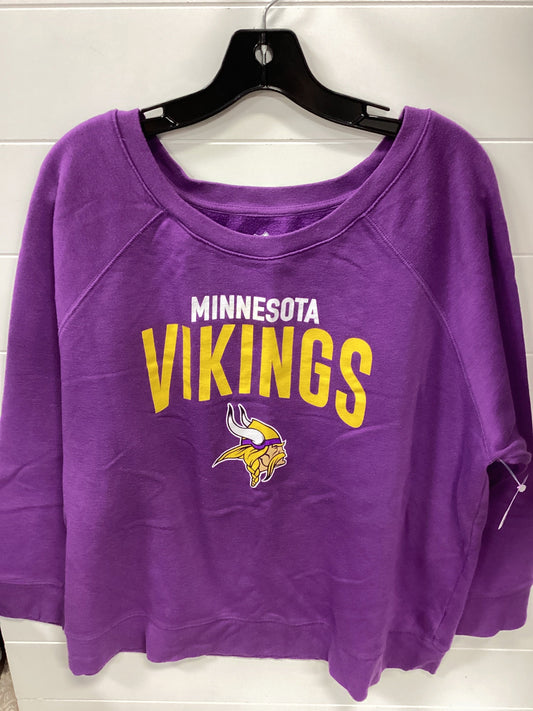 Top Ls By Nfl In Purple, Size:1X