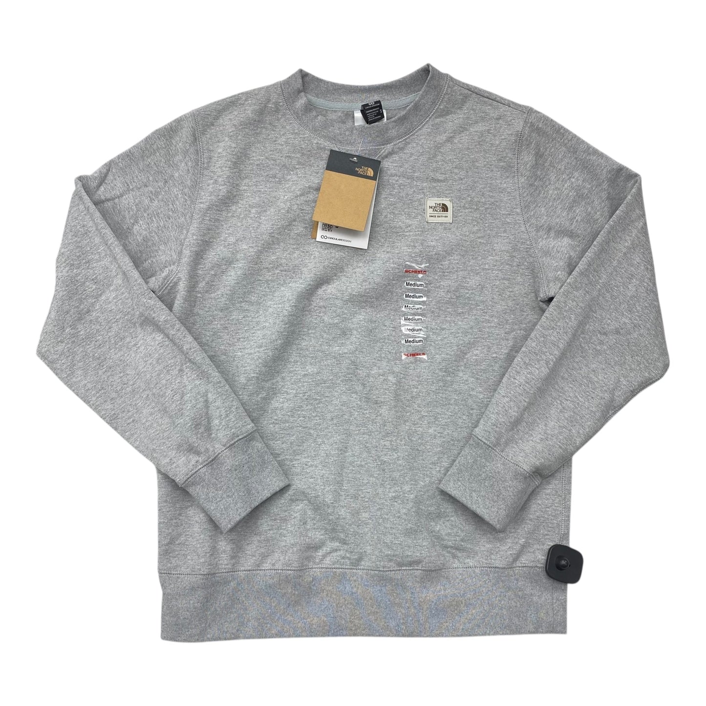 Athletic Sweatshirt Crewneck By The North Face In Grey, Size:M