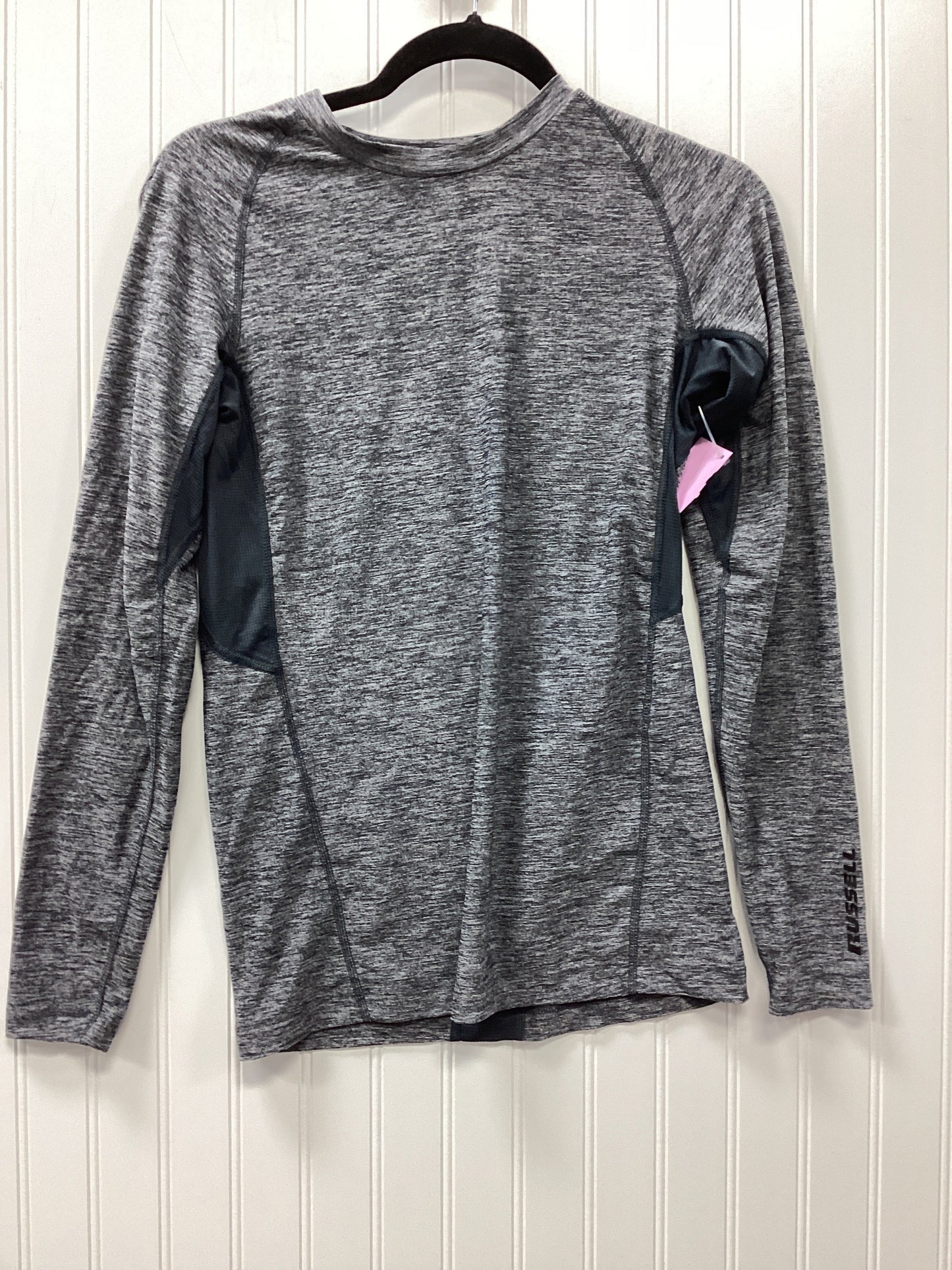 Athletic Top Ls Crewneck By Russel Athletic In Grey, Size:S