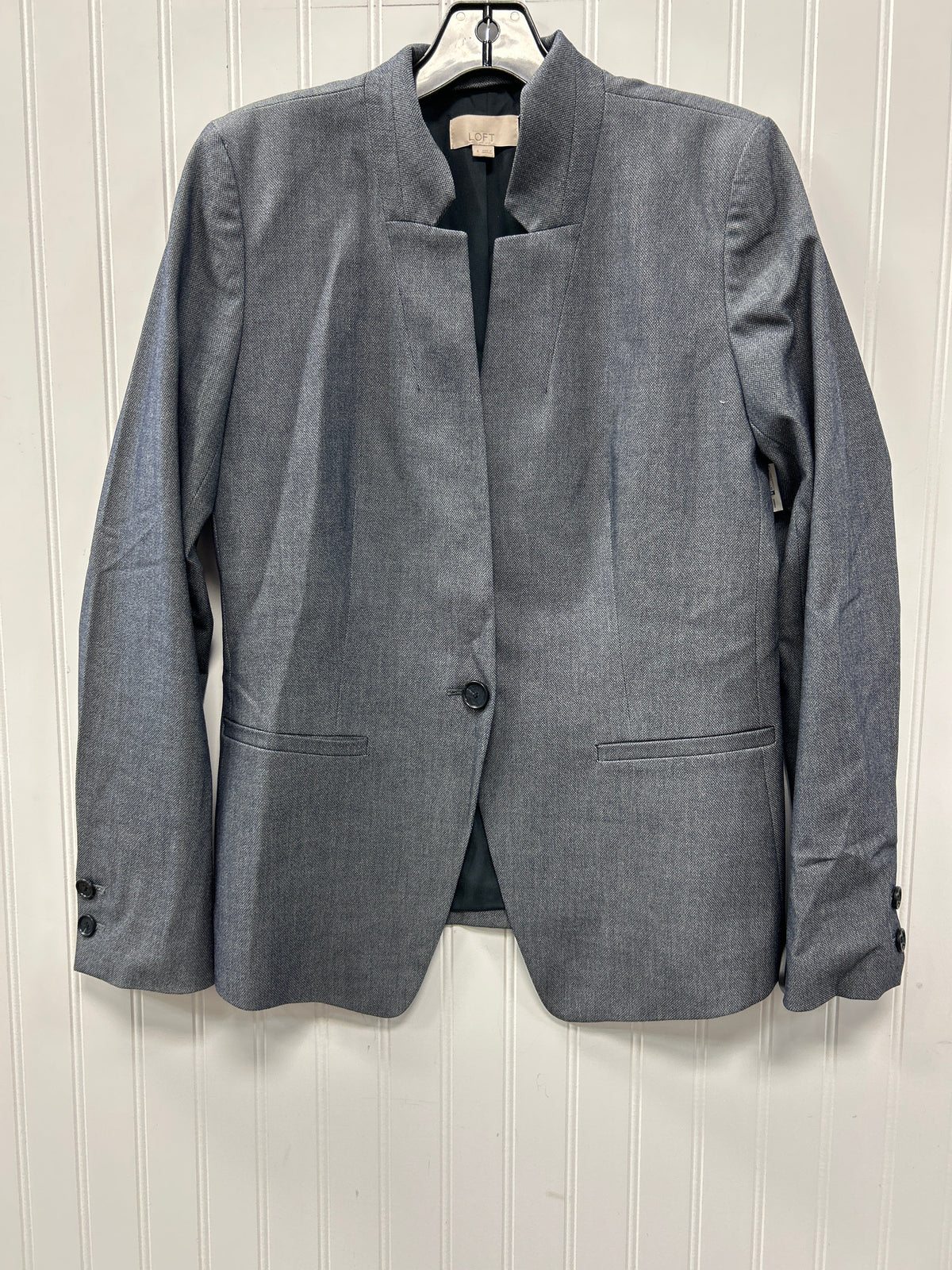 Blazer By Loft In Grey, Size:4