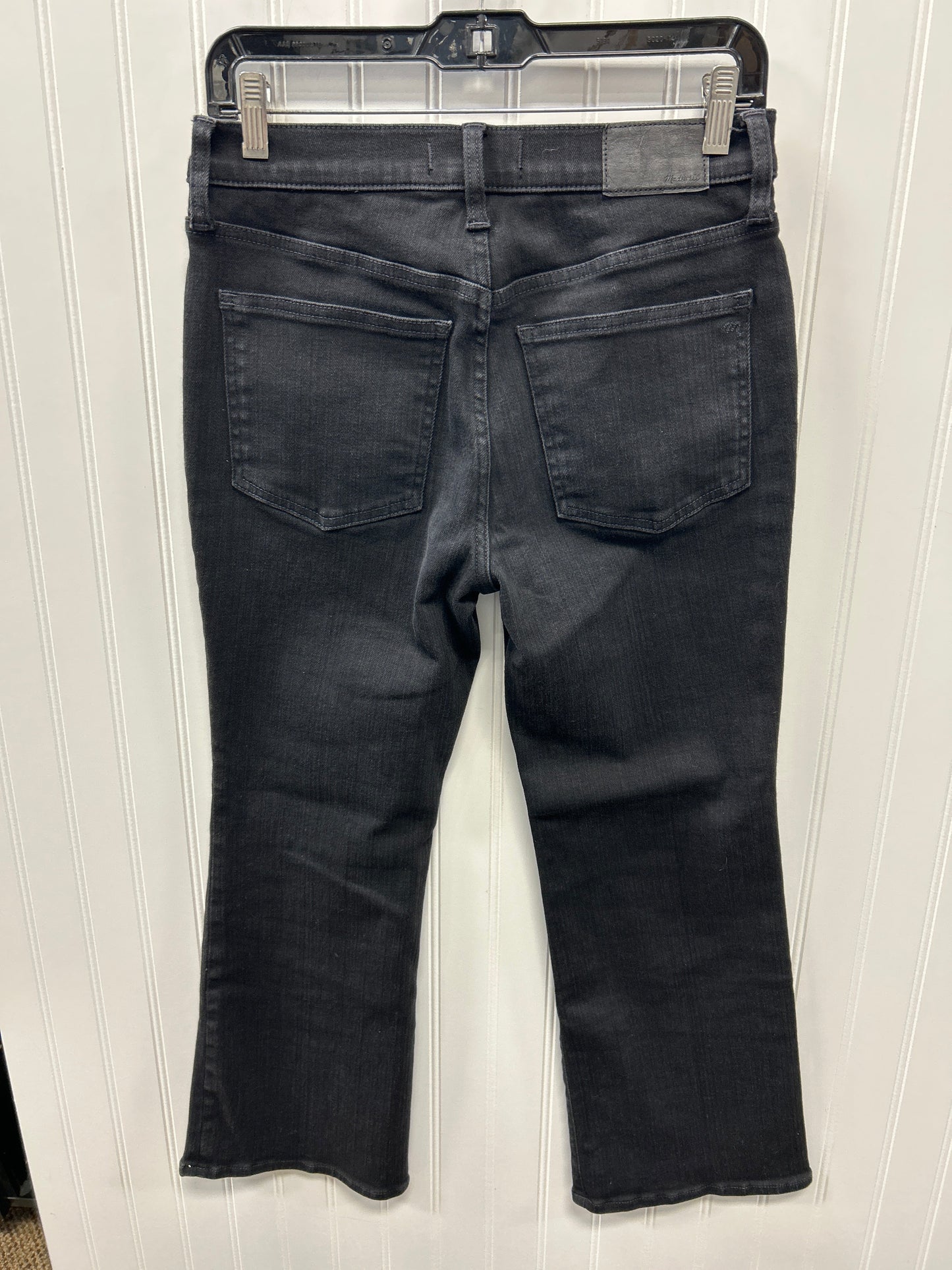 Jeans Boot Cut By Madewell In Black Denim, Size:6P