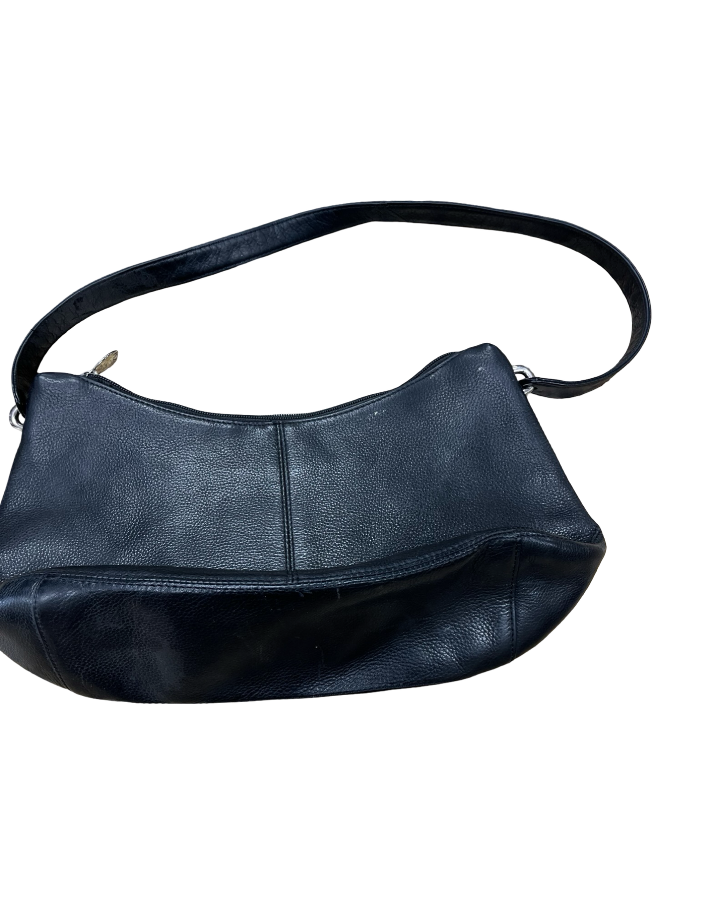 Handbag Leather By Clothes Mentor In Black, Size:Small
