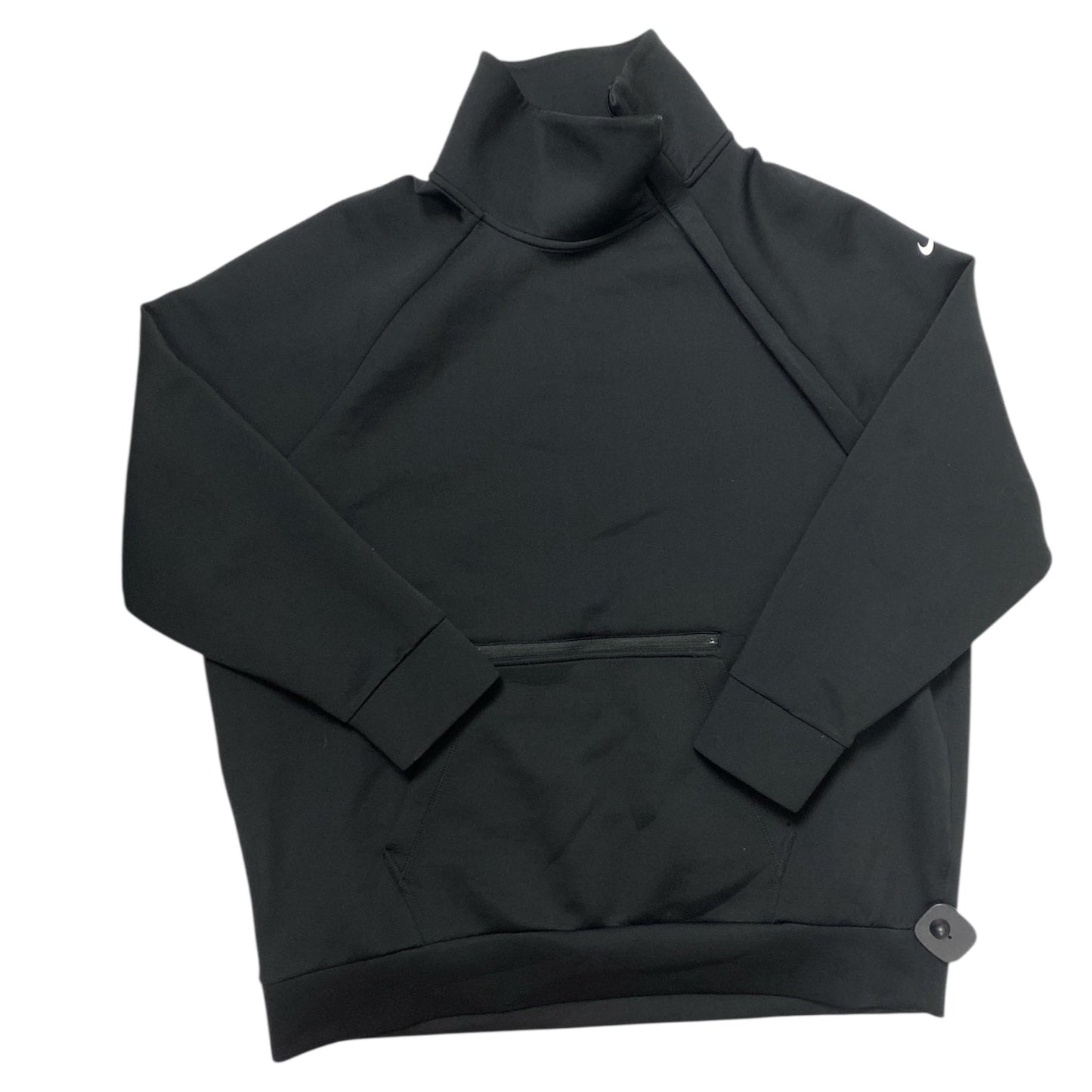 Athletic Top Ls Collar By Nike In Black, Size:Xl