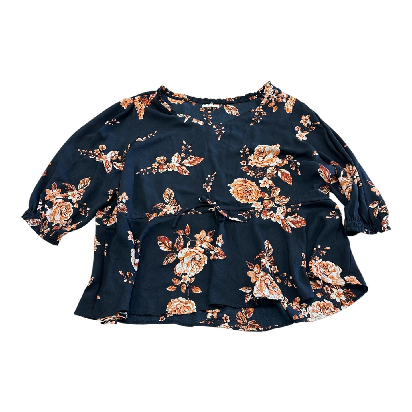 Top Ls By Maurices In Blue & Orange, Size:3X