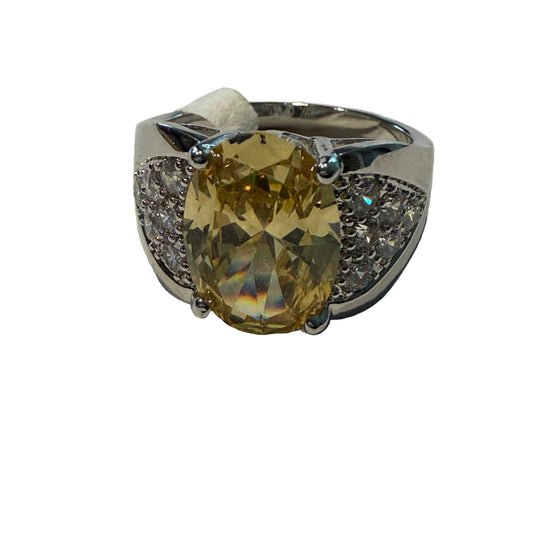 Ring Statement By Clothes Mentor In Silver, Size:9