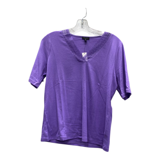 Top Ss By Talbots In Purple, Size:Lp