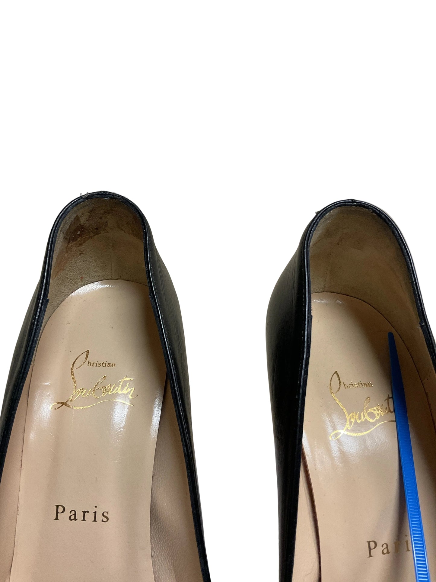 Shoes Luxury Designer By Christian Louboutin In Black, Size:8.5
