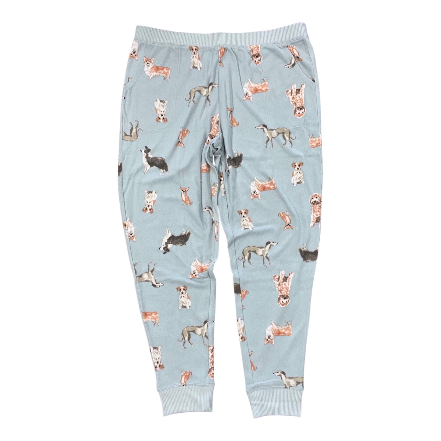 Lounge Set Pants By Cuddl Duds In Blue, Size:L