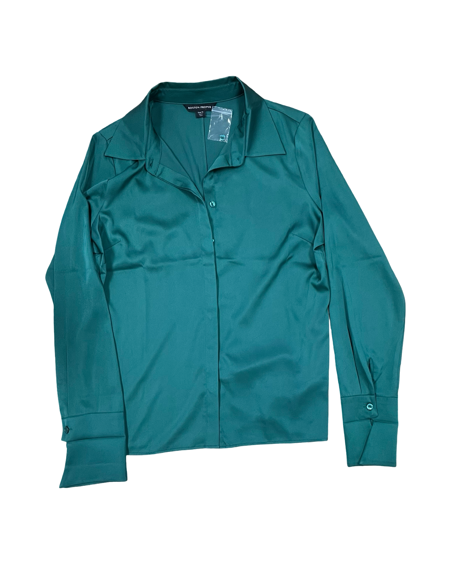 Top Ls By Boston Proper In Green, Size:14