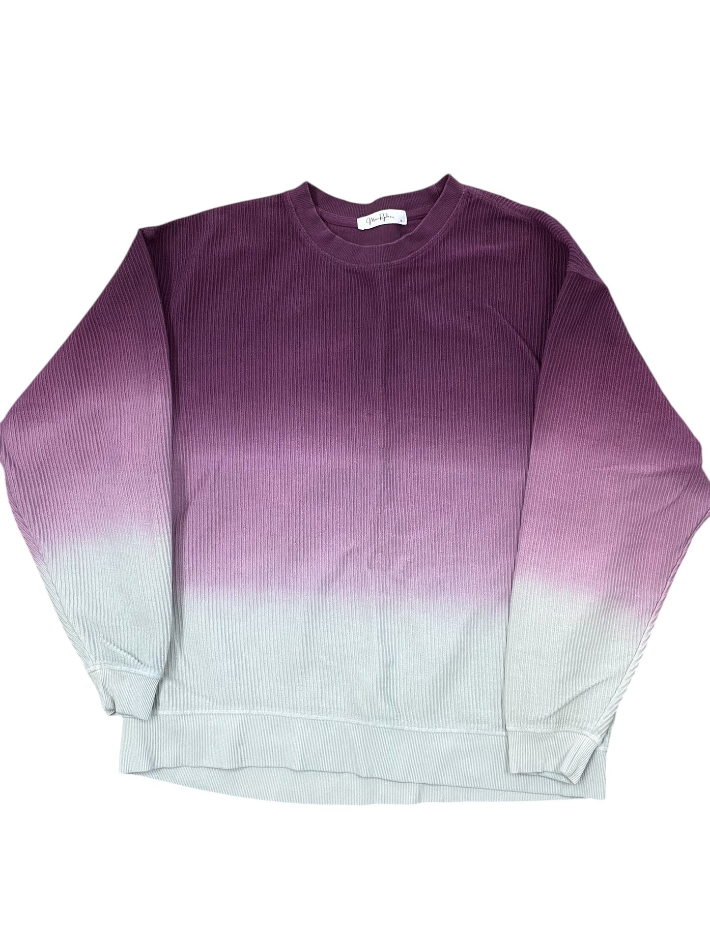 Sweatshirt Crewneck By Clothes Mentor In Purple, Size:M
