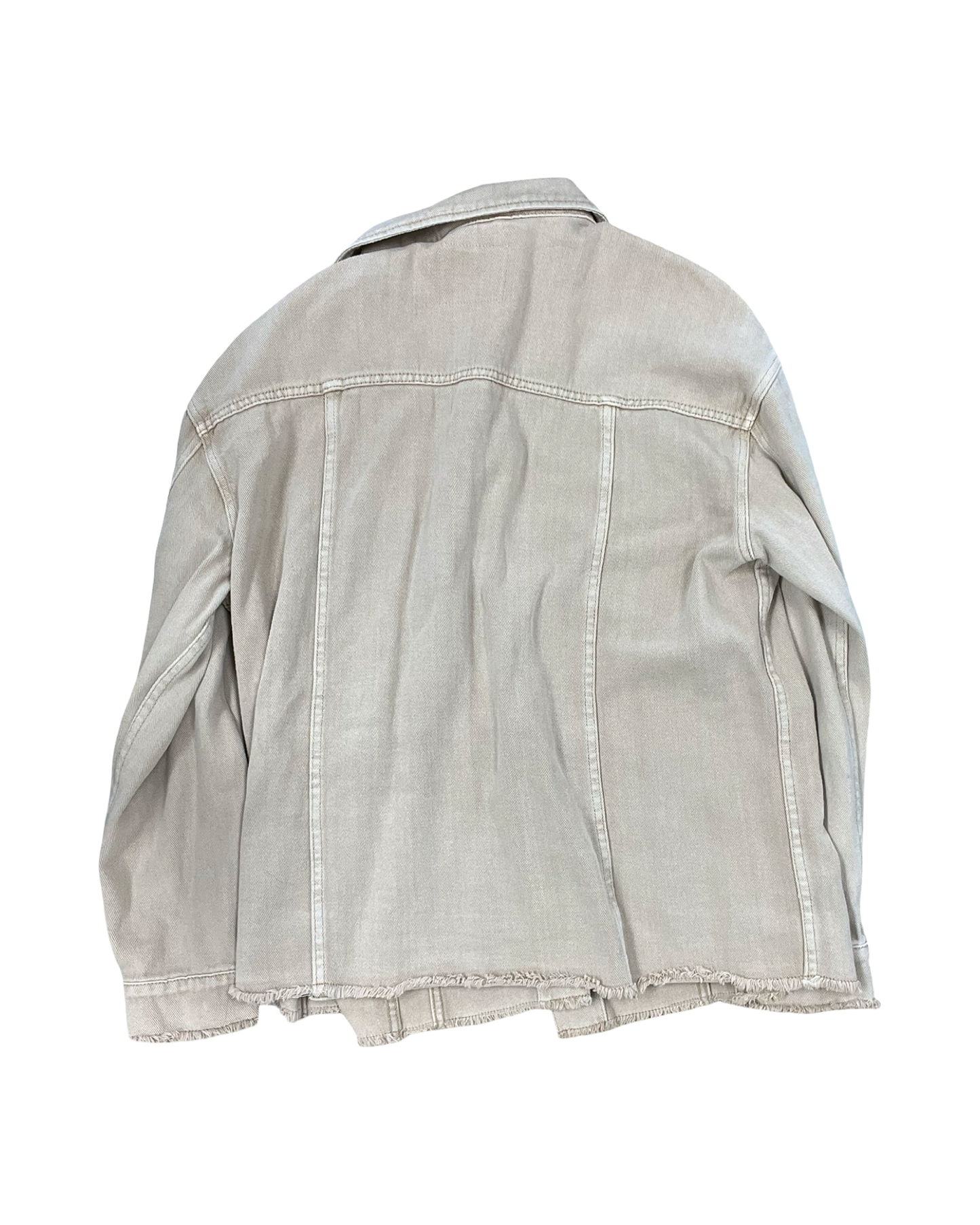 Jacket Denim By Thread And Supply In Tan Denim, Size:Xl