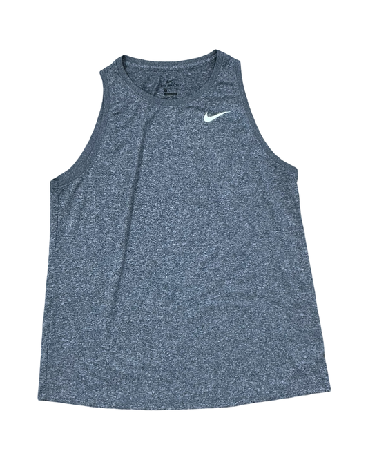 Athletic Tank Top By Nike In Grey, Size:M