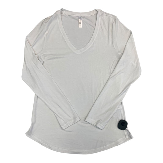 Athletic Top Ls Crewneck By Athleta In White, Size:S
