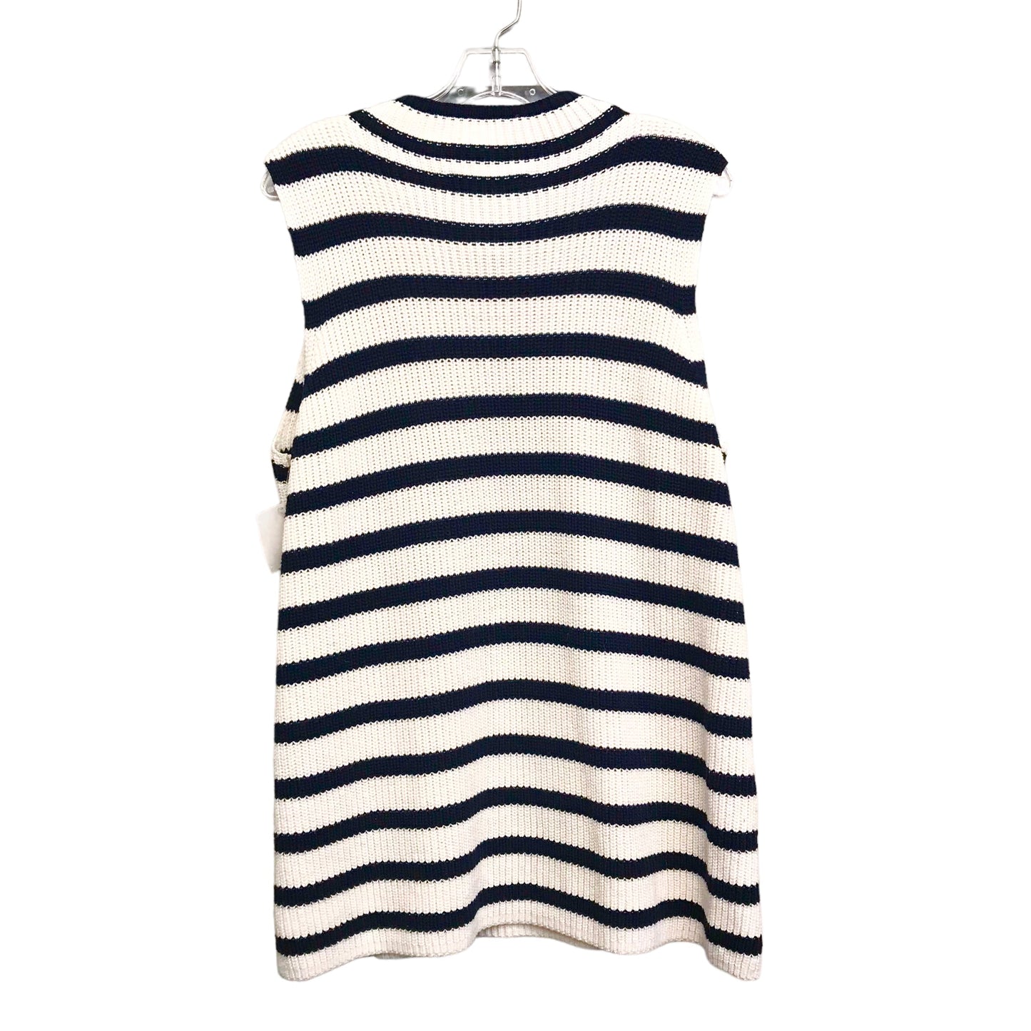 NAVY VEST SWEATER by LOFT Size:L