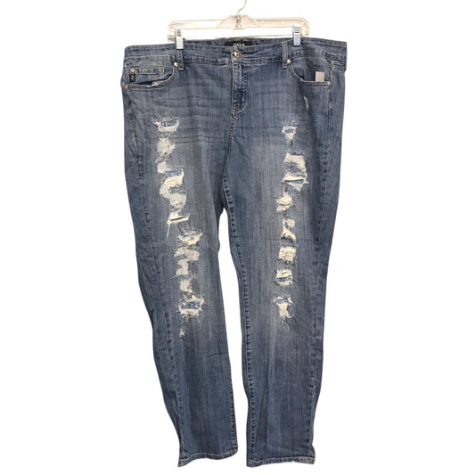 Jeans Boyfriend By Torrid In Blue Denim, Size:22