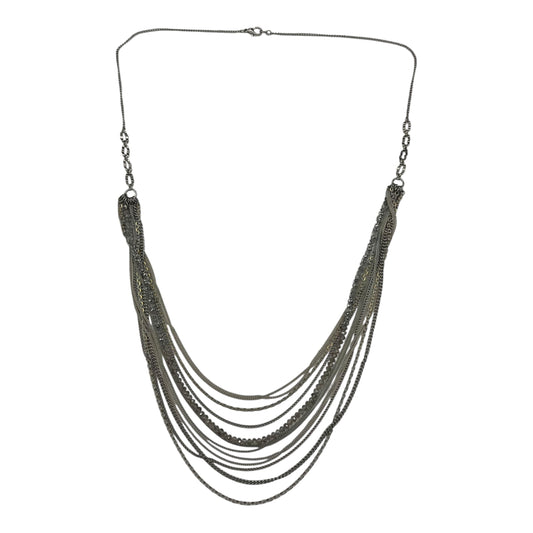 Necklace Layered By Clothes Mentor In Silver