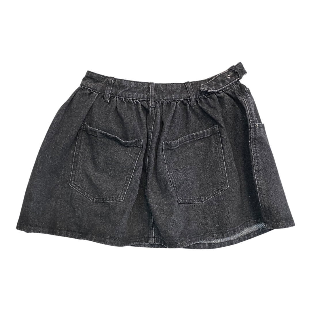 Skirt Mini & Short By Nasty Gal In Black Denim, Size:6