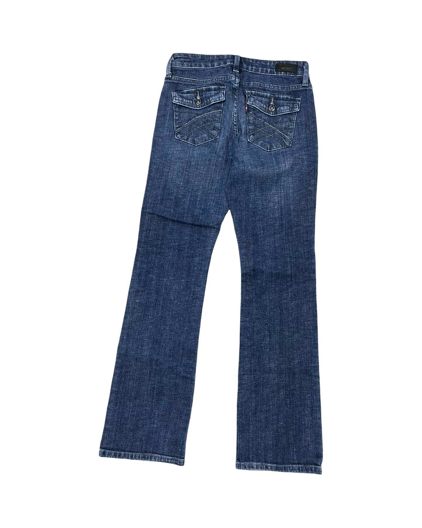 Jeans Boot Cut By Levis In Blue Denim, Size:4