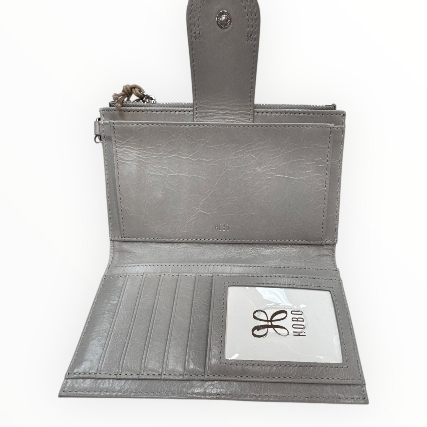Wallet Leather By Hobo Intl In Grey, Size:Medium