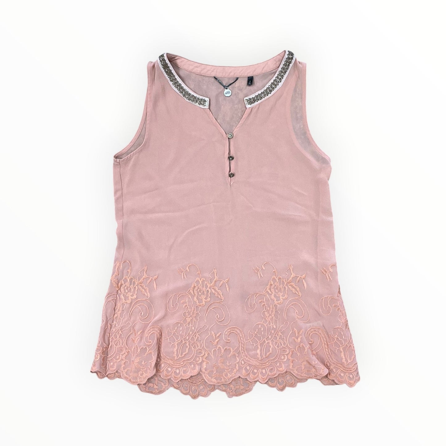 Top Sleeveless By Bke In Peach, Size:S