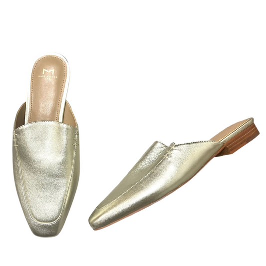 Shoes Heels Block By Marc Fisher In Gold, Size: 7