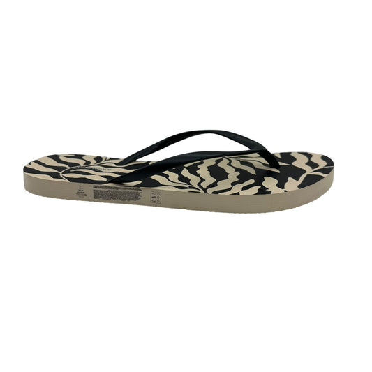 ANIMAL PRINT OLD NAVY SANDALS FLIP FLOPS, Size 8