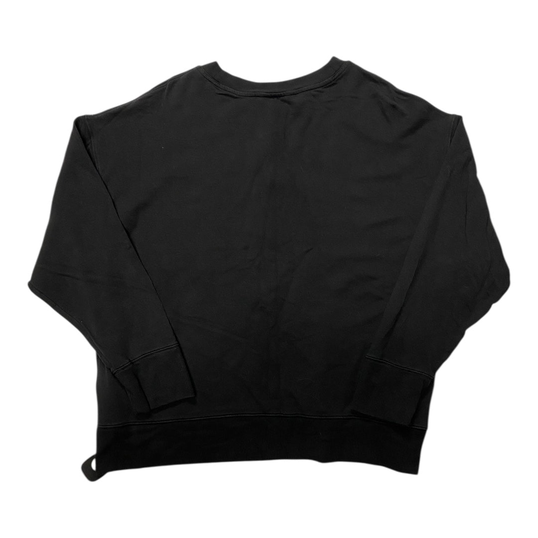 Athletic Top Ls Crewneck By Athleta In Black, Size:Xl