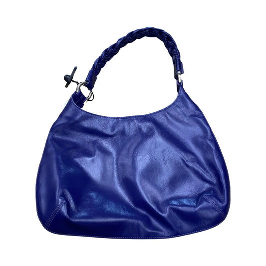 Handbag Leather By Hoka In Blue, Size:Medium