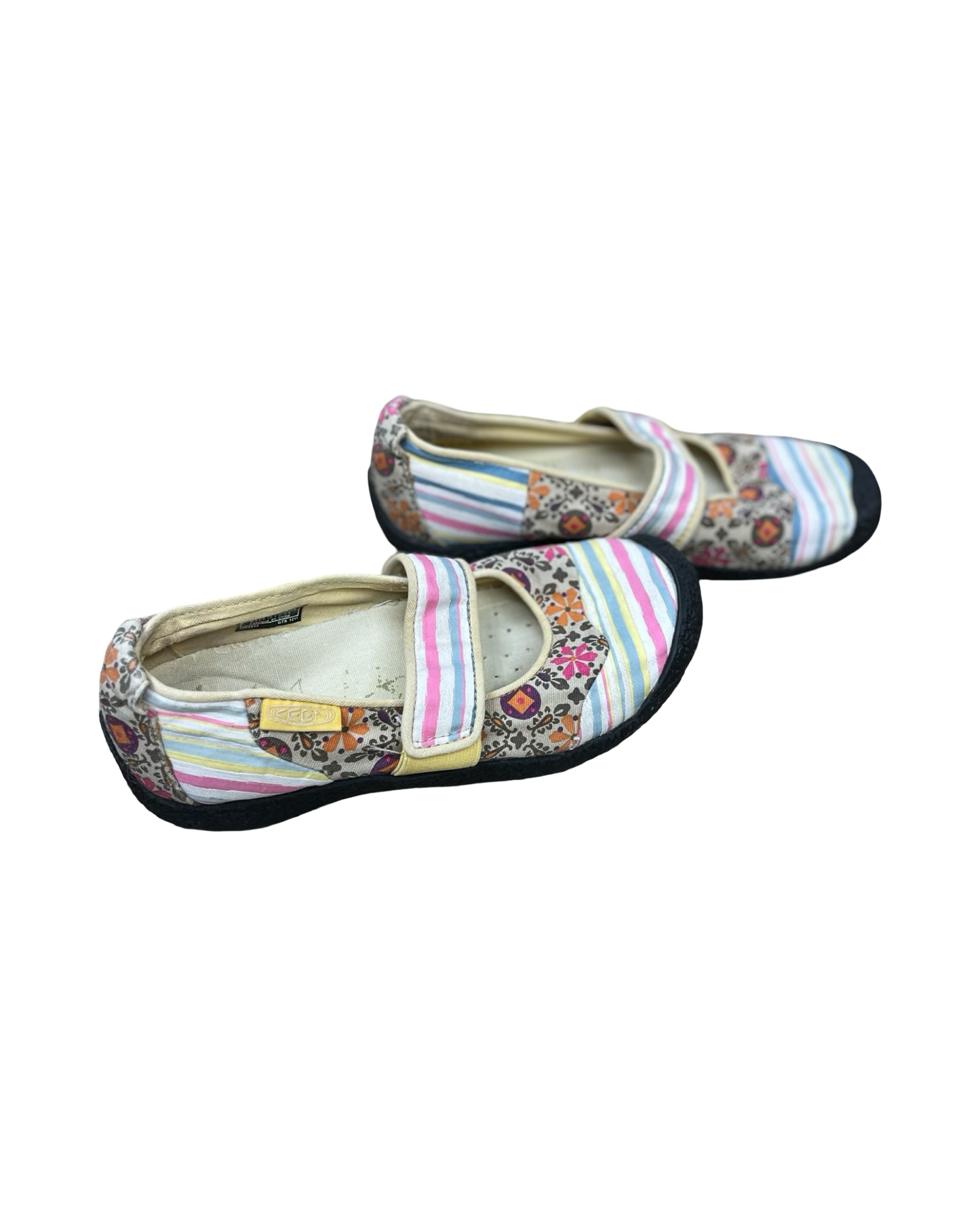 Shoes Flats By Keen In Pink & Yellow, Size:7