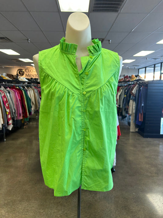 Top Sleeveless By Lili Sidonio In Green, Size:M