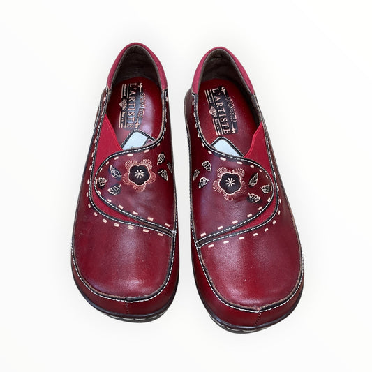 Shoes Flats By Spring Step In Red, Size:6.5