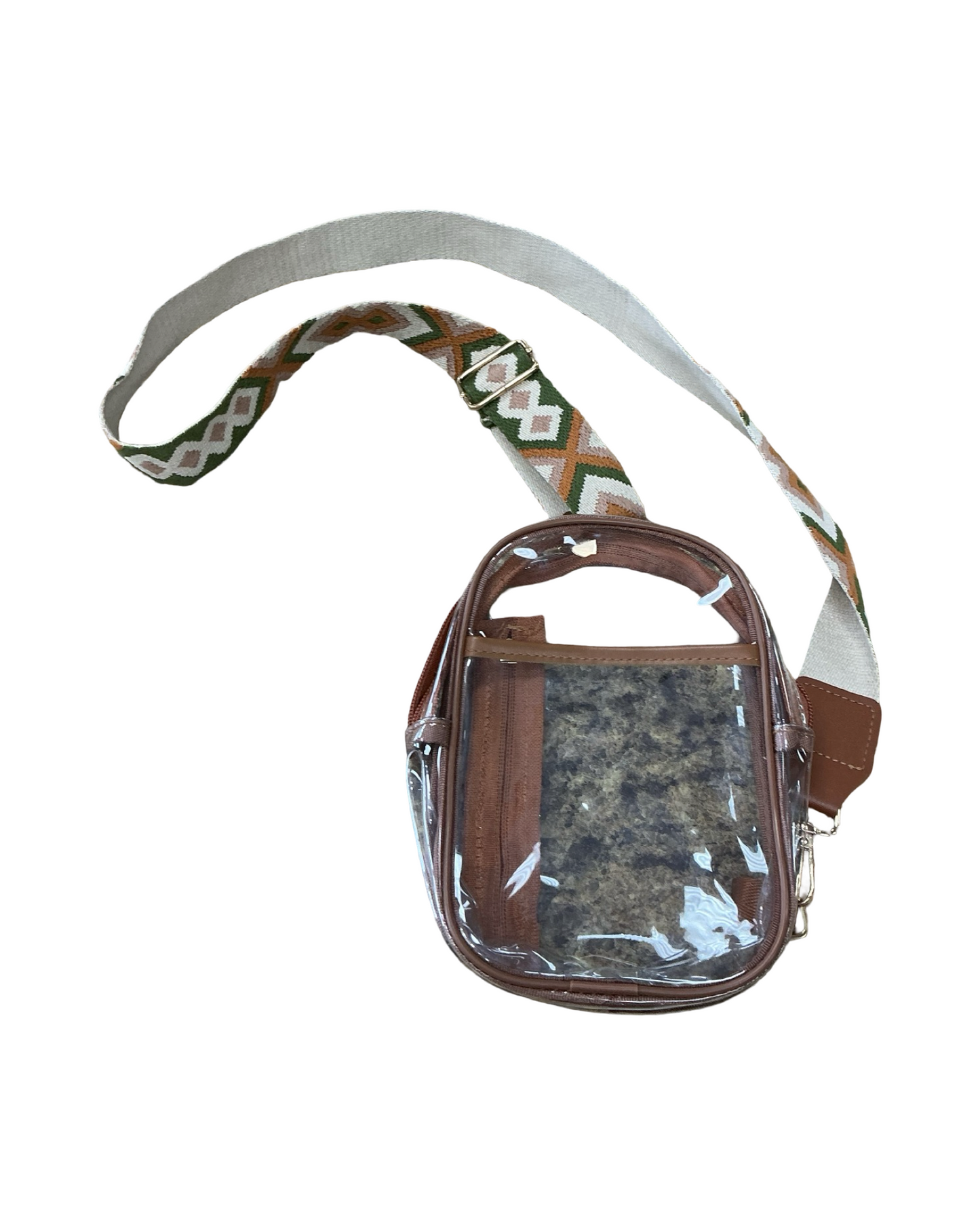 Crossbody By Clothes Mentor In Clear, Size:Small
