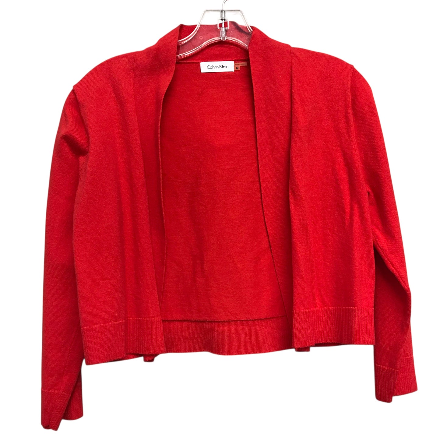 Cardigan By Calvin Klein In Red, Size:M