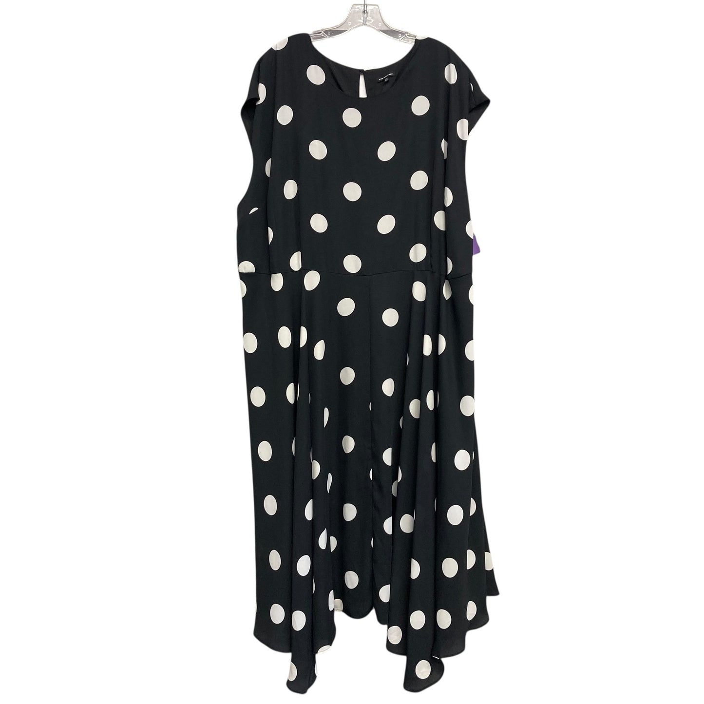 Dress Casual Maxi By Who What Wear In Polkadot Pattern, Size:4X