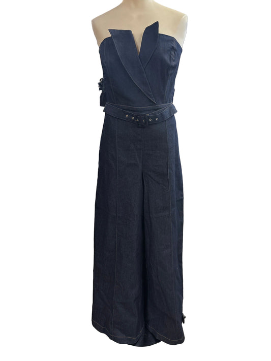 Jumpsuit By Vici In Blue Denim, Size:Xl