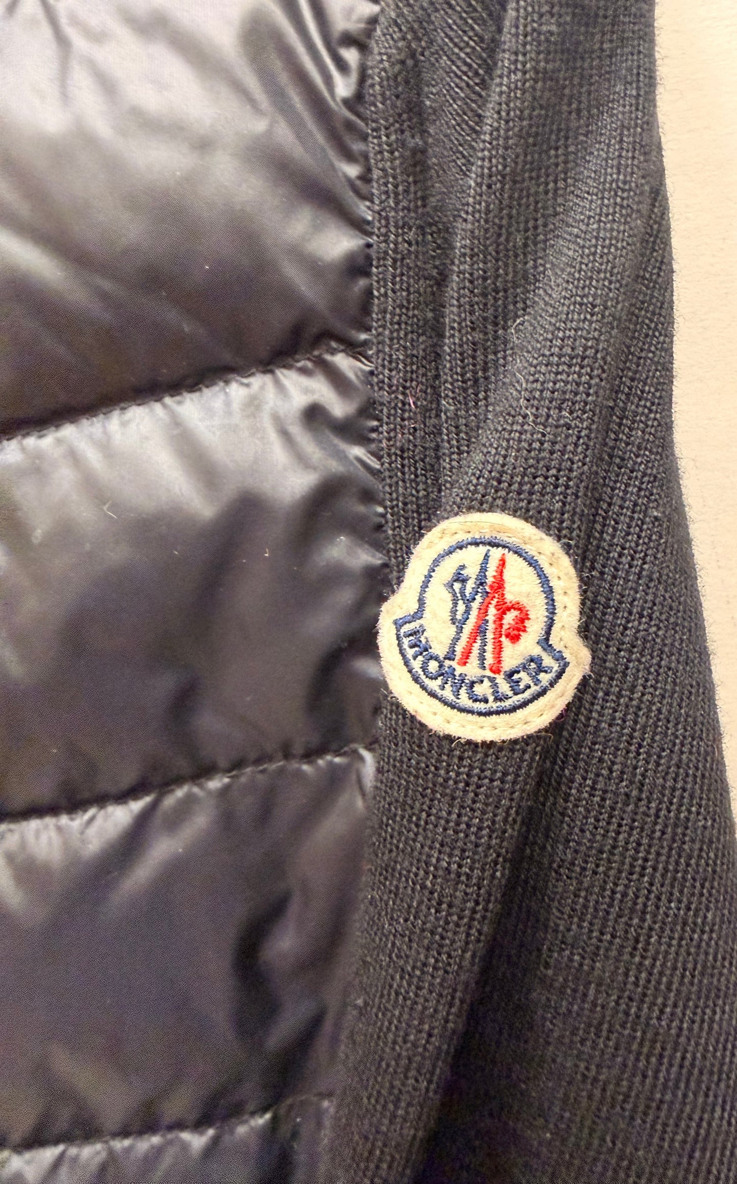 Jacket Luxury Designer By Moncler In Black, Size: Xl