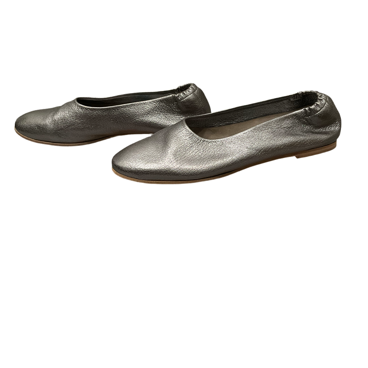 Silver Shoes Flats Cma, Size 6.5