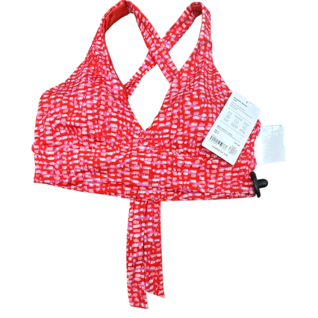 Swimsuit Top By Athleta In Pink & Red, Size:M