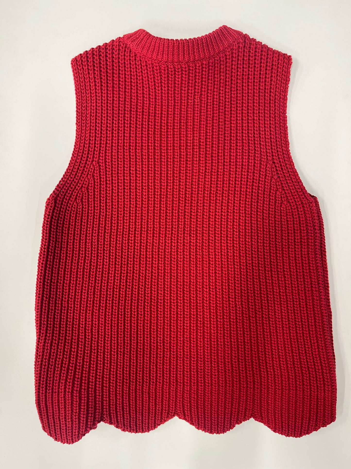 J Crew Cable Knit Sweater Vest Red Size S